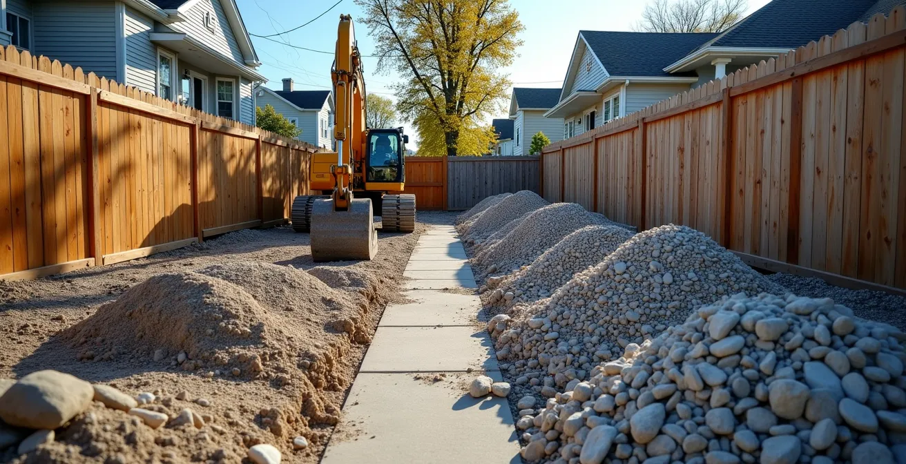 Comparaison visuelle des coûts d'installation de drain français selon le type de propriété