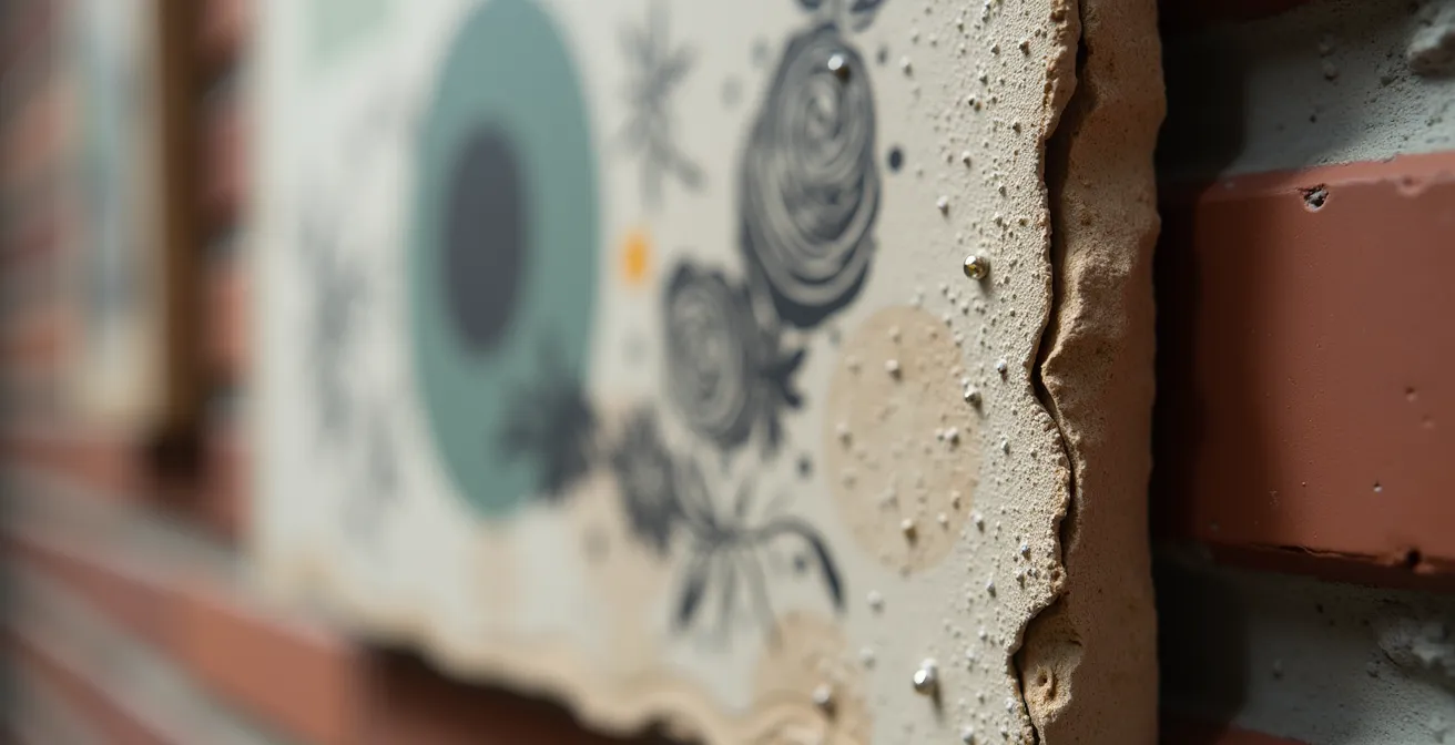 Mur galerie avec affiches et œuvres d'artistes montréalais dans un appartement du Plateau